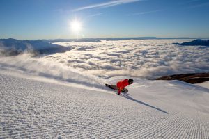 Snow treble cone NZ snowboard