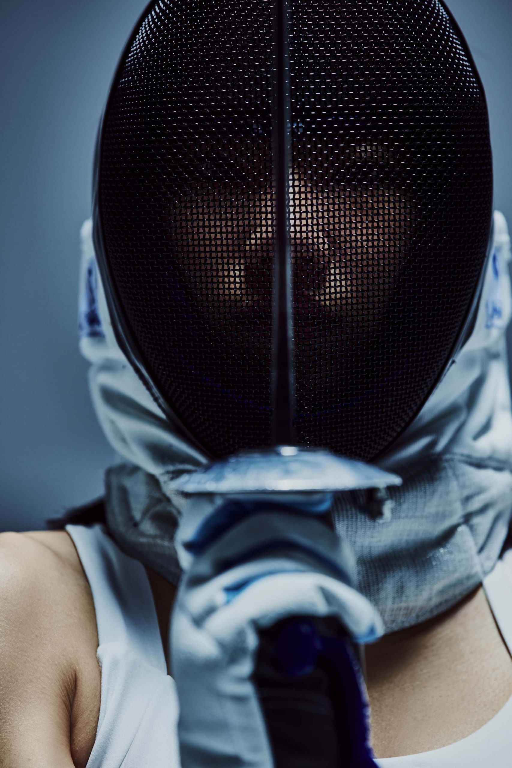 woman fencer face wanlin